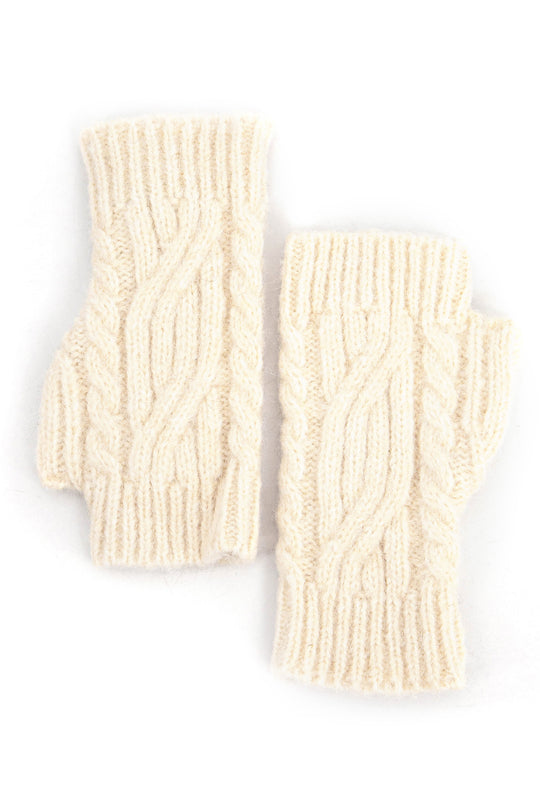 Cable Knit wrist warmers