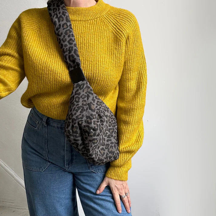 Sixton London crossbody /Sling bag- leopard -small