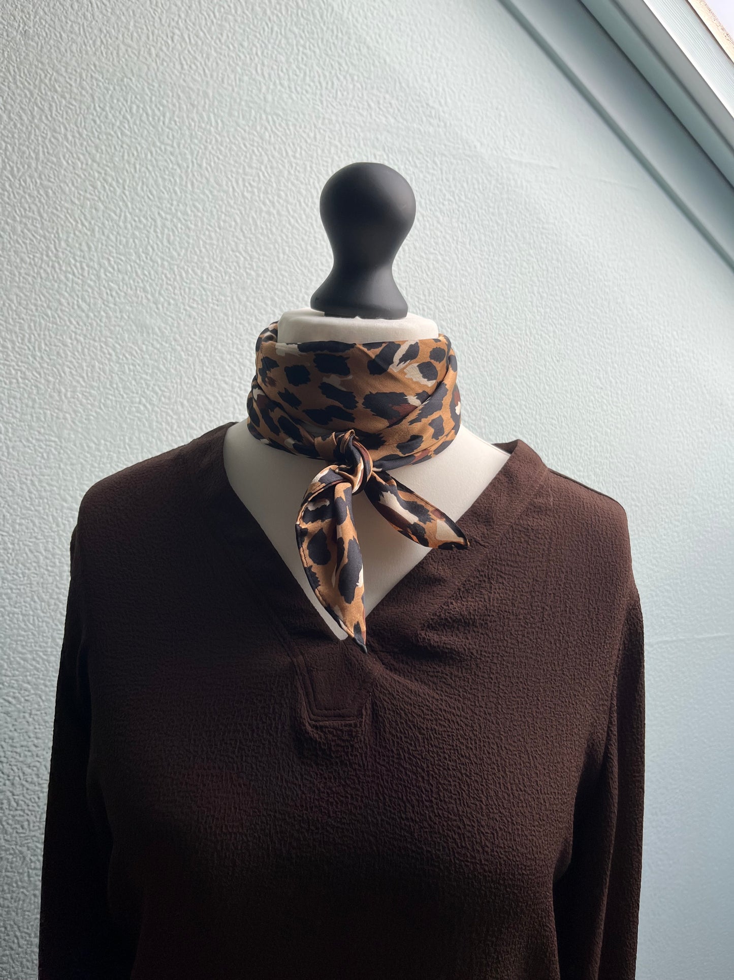 Faux Silk Small Square Scarf