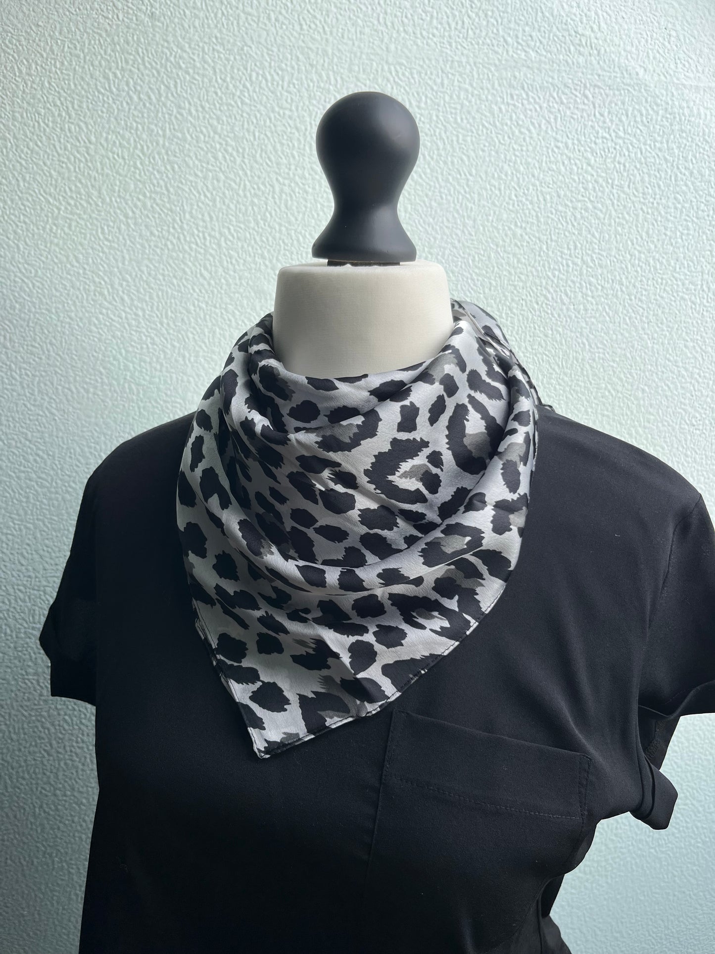 Faux Silk Small Square Scarf