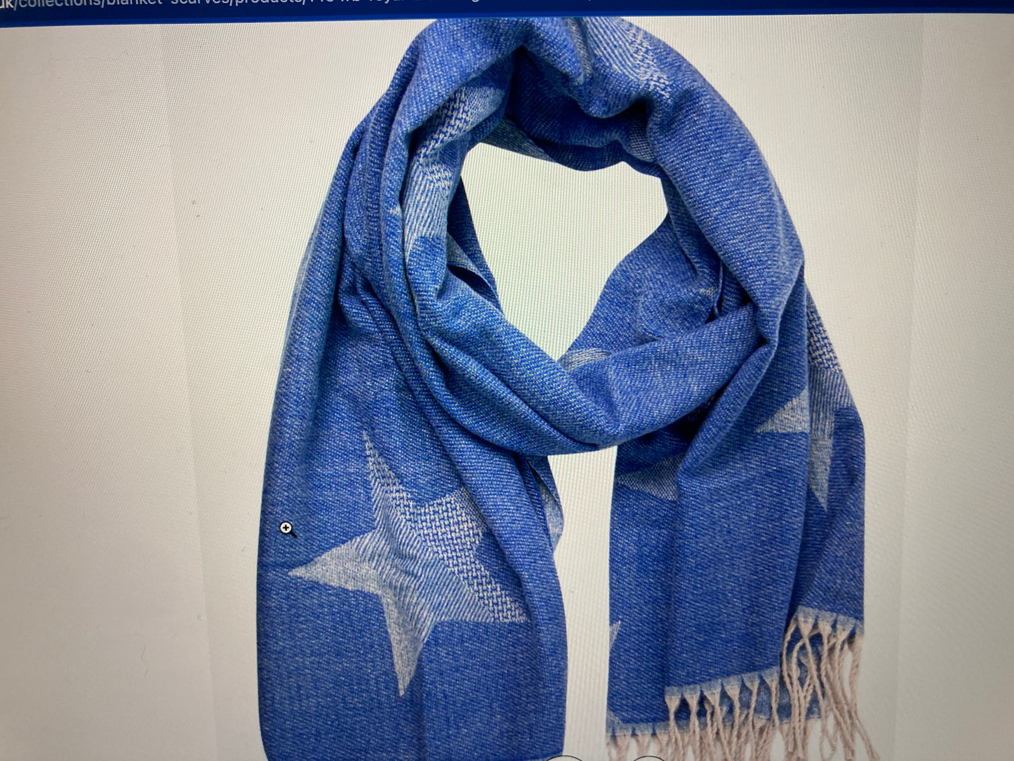 Royal Blue Large Ombre Scarves