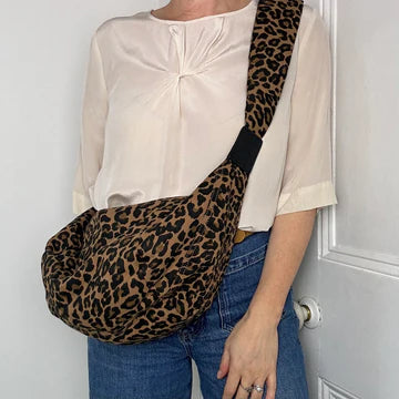 Cross body/sling bag- Leopard - large