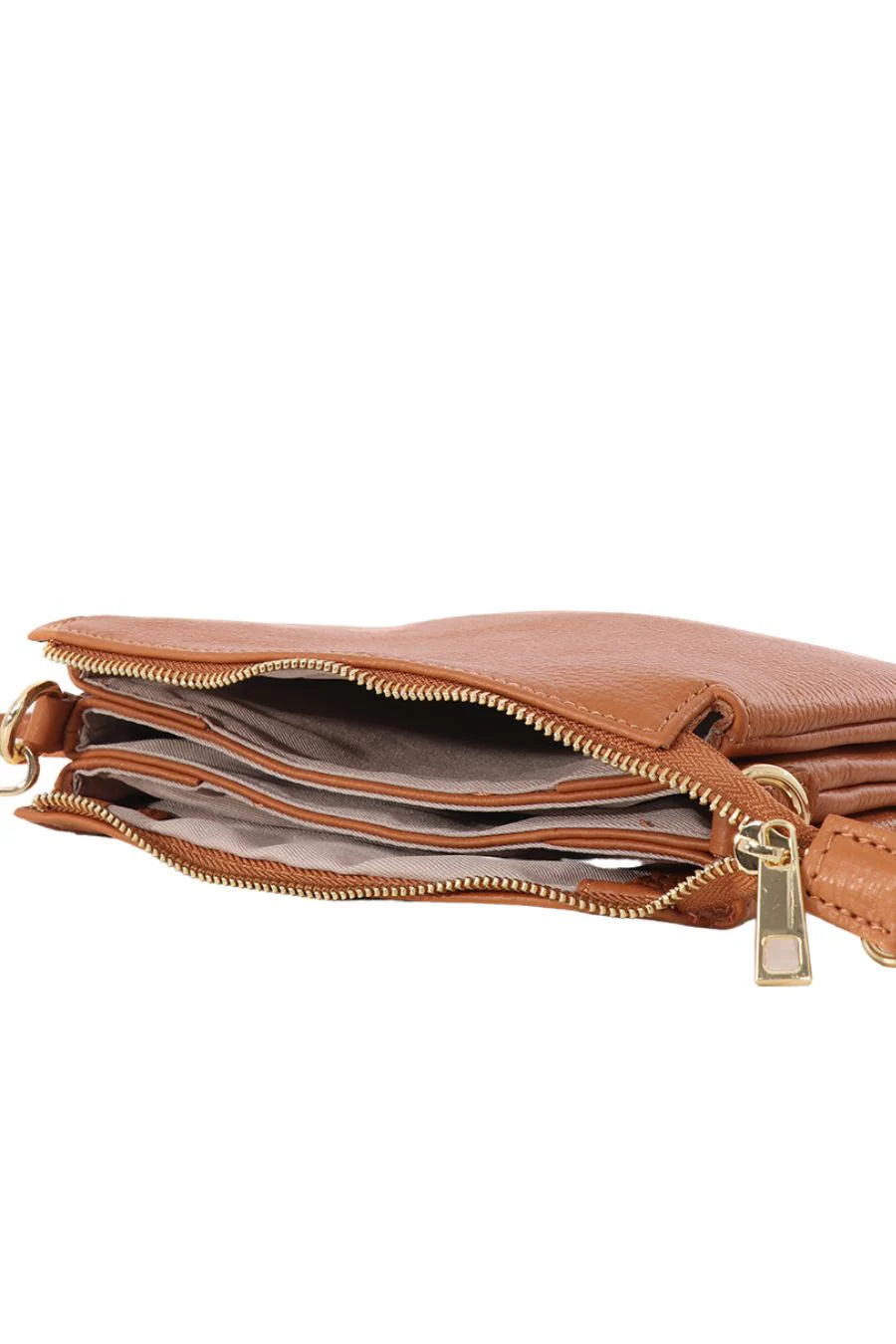 Three Section Leather Bag
