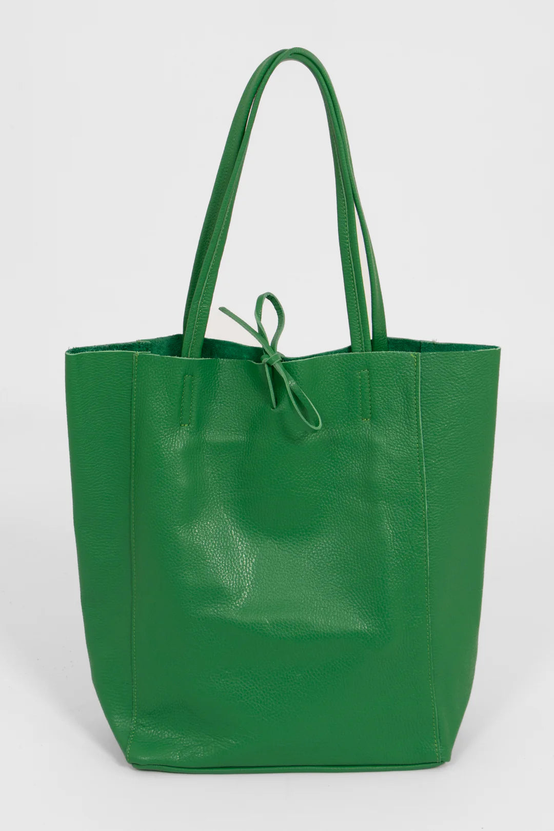 Leather tote bag