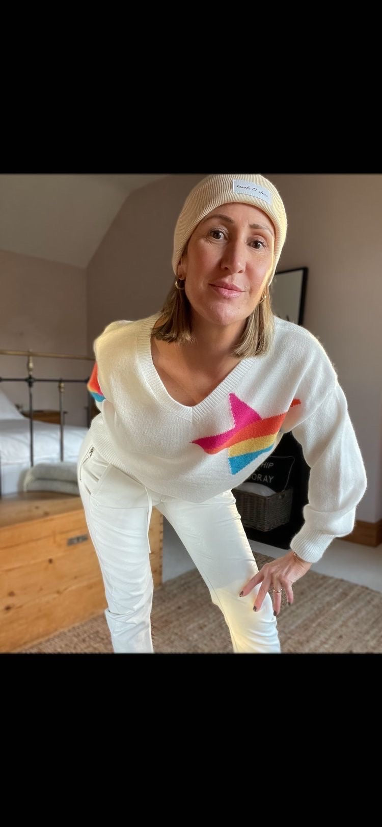 hearts N' stars Ribbed Beanies