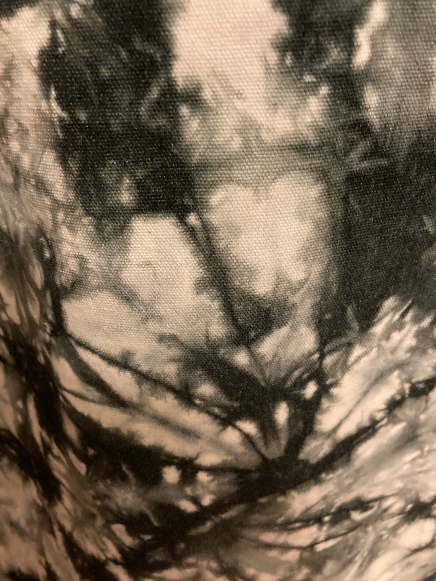 Black, white and grey tone Tie Dye Tote