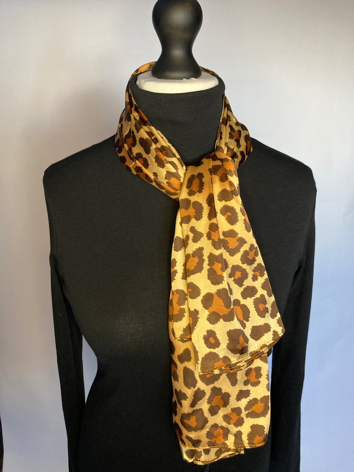 Faux Silk Large Square Scarf