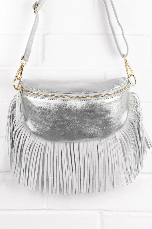 Bum Bag with Fringed Trim